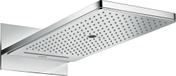 Верхний душ AXOR ShowerSolutions 250/580 3jet, настенный монтаж, прямоугольный, с 3 режимами, размер 58х26 см, металлический, цвет: хром, для душа/ванной