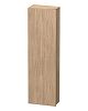 Пенал Duravit DuraStyle, 40x24x140 см, подвесной, (левый), с дверцей, с полкой, со стеклянными полками, цвет: дуб европейский, в ванную комнату