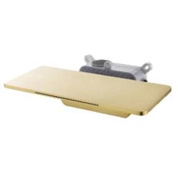 Излив Raglo R473.62.03 с полкой, для ванны, длина 120 мм цвет сатин золотой, латунь, каскадный, встраиваемый/встроенный