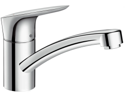 Смеситель для кухни/мойки Hansgrohe Logis M31, 120 1jet, однорычажный, керамический, с поворотным изливом, длина 20,2 см, латунь, цвет хром