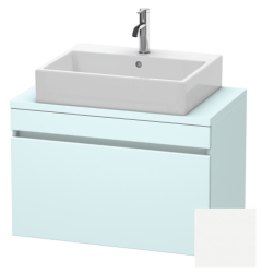 Тумба под раковину для консоли/столешницы Duravit DuraStyle 80х47,8х51,2 см, подвесная, ДСП, цвет: светло-голубой/белый матовый, 1 выдвижной ящик, прямоугольная