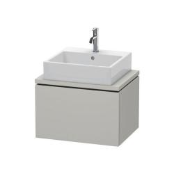 Тумба под раковину для консоли/столешницы Duravit L-Cube 62х47,7х40 см, подвесная, ДСП, цвет: бетонно-серый, 1 выдвижной ящик, прямоугольная