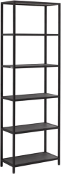 Стеллаж Allen Brau Liberty 600х308х1800 мм напольный, открытые полки, цвет черный браш, в ванную комнату, металл