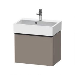 Тумба под раковину Duravit D-Neo, 58,4х44,2х44 см, подвесная, 1 выдвижной ящик, ДСП, цвет: серо-коричневый, шкафчик навесной, прямоугольная, правая/левая, в ванную комнату