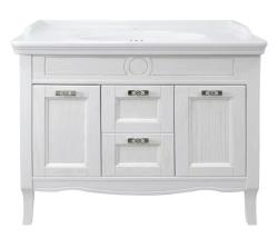 Тумба под раковину Azario CAROLINA 100-4, 100х50х88 см, цвет- патина золото, напольная, 2 выдвижных ящика/2 распашные дверцы, МДФ/ЛДСП, шкафчик напольный, система плавного закрывания, прямоугольная