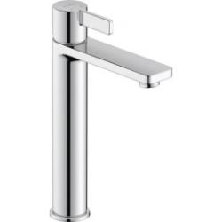 Смеситель для раковины Duravit D-Neo, однорычажный, фиксированный излив, длина излива 13,9 см, керамический, латунь, цвет хром, без донного клапана