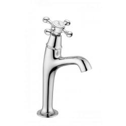 Смеситель для раковины Migliore Lady, однорычажный, неповоротный, высокий, длина 80 мм, керамический картридж, латунь, цвет хром