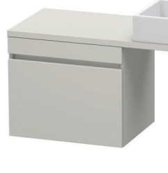 Тумба/шкафчик для консоли/столешницы Duravit DuraStyle под раковину 40х54,8х51,2 см, подвесная, ДСП, цвет: бетонно-серый, 1 выдвижной ящик, прямоугольная