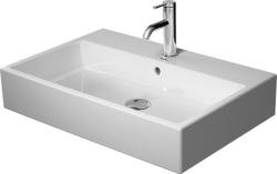 Раковина DURAVIT Vero Air WonderGliss 70х47х16,5 см, подвесная, прямоугольная, санфарфор, цвет белый, 1 отверстие под смеситель, антигрязевое покрытие, без перелива