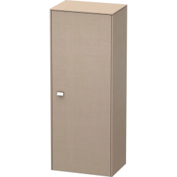 Пенал Duravit Brioso R, 52x36x133 см, подвесной, (правый), с дверцей, с полкой, со стеклянными полками, цвет: лен/хром, в ванную комнату