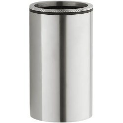 Стакан Boheme Uno, настольный, латунь, форма округлая, для зубных щеток в ванную/туалет/душевую кабину, цвет никель