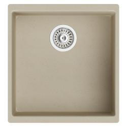 Мойка TopZero серия TopGran, 460х430 см, подстольная, из гранита, прямоугольная, цвет Jasmine, отверстие под смеситель, слив-перелив, для кухни
