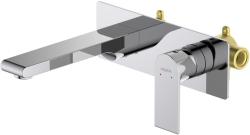 Смеситель для раковины/умывальника Aquatek Лира встраиваемый, однорычажный, неповоротный, латунь, длина излива 192 мм, керамический, цвет хром