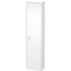 Пенал Duravit Brioso R, 42x24x177 см, подвесной, (правый), с дверцей, с полкой, со стеклянными полками, цвет: белый матовый, в ванную комнату