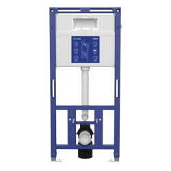 Инсталляция Cersanit AQUA 50 PRIME М без кнопки, система для подвесного унитаза, со скрытым смывным бачком (бак), комплект, размеры рамы (каркас) 510х300х1128 мм, механическая