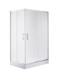 Душевой уголок Olive's Mino 120х80х192,5 см поддон ABS - пластик, прямоугольный, алюминиевый профиль матовый хром, стекло матовое 4 мм раздвижной MN-128PMR-SD-C