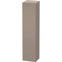 Пенал Duravit DuraStyle, 40x36x180 см, подвесной, (правый), с дверцей, с полкой, со стеклянными полками, цвет: базальт, в ванную комнату