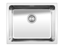 Мойка Ukinox Лофт, 49х44 см, врезная, стальная, прямоугольная, цвет брашированная сталь, без отверстия под смеситель, слив-перелив, без крыла, для кухни