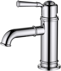 Смеситель для раковины/умывальника Aquatek Классик однорычажный, неповоротный, фиксированный, излив длина 120 мм высота 72 мм латунь, цвет хром