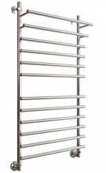 Полотенцесушитель Двин F Primo 120/60, водяной (1"-3/4"-1/2" К3  Полированный), универсальное подключение, нержавеющая сталь, настенный, форма лесенка, цвет хром, к отоплению и ГВС, для отопления, обогрева в ванной