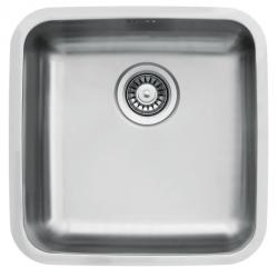 Мойка 440х440 см TopZero Wellinox серия UNDERMOUNT подстольная, из нержавеющей стали, полированная, квадратная, отверстие под смеситель, слив-перелив, для кухни