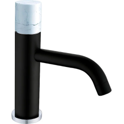 Смеситель для раковины/умывальника Boheme Stick, однорычажный, неповоротный, керамический, длина излива 135 мм, латунь, цвет черный