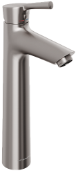 Смеситель для раковины/умывальника Abelsberg Solida однорычажный, высокий, неповоротный/фиксированный, излив длина 82 мм высота 187 мм латунь, цвет титан