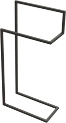 Полотенцедержатель Deante Mokko, напольный, форма прямоугольная, металл, для полотенец в ванную/туалет/душевую кабину, цвет черный