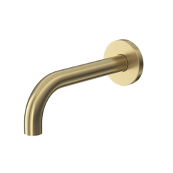 Излив для ванны Cezares Leaf длина 170 мм латунь, цвет золотой матовый, встраиваемый/встроенный