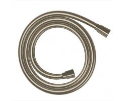 Шланг для душа Axor 200 см, 1/2” и 1/2”  для душа/лейки/ванны, с металлическим эффектом, без лейки, внутренняя резьба, пластиковый, цвет шлифованный никель, душевой, для душа/ванной