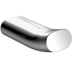 Крючок одинарный Keuco Edition 400, настенный, латунь, форма округлая, для полотенец/халатов в ванную/туалет/душевую кабину, цвет хром