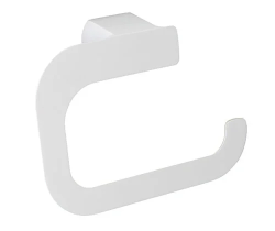 Держатель для туалетной бумаги WasserKRAFT Kammel, без крышки, настенный, цвет: белый матовый, металлический, для туалета/ванной/ванной комнаты, бумагодержатель