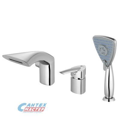 Смеситель для ванны Lemark Mars на борт ванны 3 отверстия LM3545C