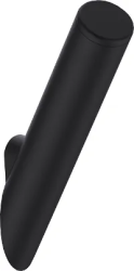 Крючок одинарный Deante Silia, настенный, форма округлая, латунь, для полотенец в ванную/туалет/душевую кабину, цвет черный