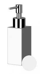 Дозатор Cezares PRIZMA для жидкого мыла, настольный, металл, цвет белый матовый, для ванной, на стол