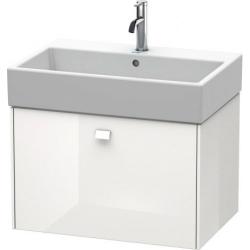 Тумба под раковину Duravit Brioso, 68,4х45,9х44,2 см, подвесная, 1 выдвижной ящик, ДСП, цвет: белый глянец, шкафчик навесной, механизм доводчика, прямоугольная, правая/левая, в ванную комнату