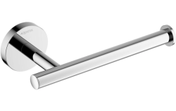 Держатель для туалетной бумаги Aquatek Оберон без крышки, цвет хром, настенный, нержавеющая сталь/латунь, форма округлая, для туалета/ванной