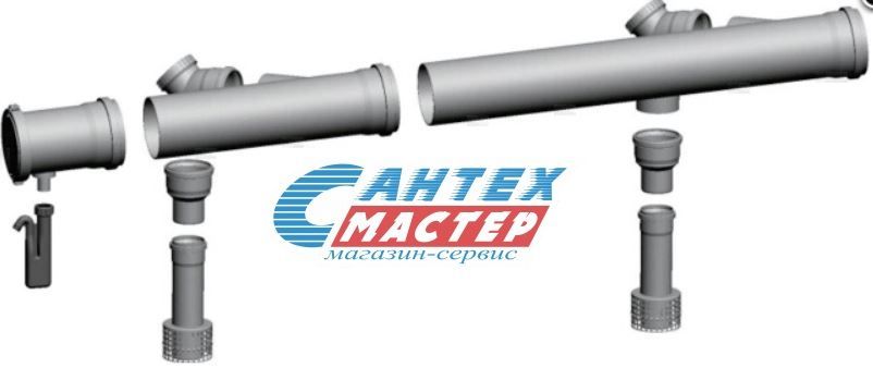 Комплект дымовых труб Wolf DN110/160 коаксиальная, для настенных газового котла Wolf CGB-75/10 (Вольф)