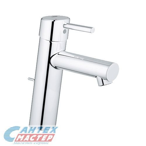 Смеситель для раковины Grohe Concetto однорычажный, излив средний, длина 133 мм, керамический, латунь, цвет хром, с донным клапаном