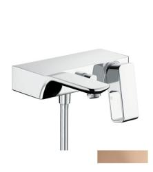 Смеситель для ванны Axor Urquiola, однорычажный, настенный, наружнего/внешнего монтажа, неповоротный, латунный, длина излива 19,8 см, керамический, цвет полированное красное золото, без душевого шланга/лейки