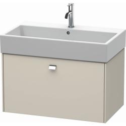 Тумба/шкафчик для консоли/столешницы Duravit Brioso под раковину 72х55х44,2 см, подвесная, ДСП, цвет: серо-коричневый/хром, 1 выдвижной ящик, прямоугольная