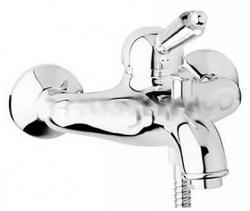 Смеситель для ванны/душа Cezares Elite, настенный, однорычажный, неповоротный, длина 168 мм, керамический, латунь, цвет хром Смеситель для ванны/душа Cezares Elite, настенный, однорычажный, неповоротный, длина 168 мм, керамический, латунь, цвет хром