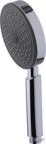 Лейка душевая Melodia Standard 100 мм L216 мм ручная, круглая, 1 режим, хром/серый, ABS пластик, для душа/ванной MKP20587