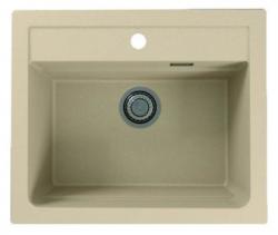 Мойка кухонная ALVEUS GRANITAL ATROX 30 TERRA-G22 59х50х19,5 см, врезная, искусственный гранит, прямоугольная, цвет песчаный, с отверстием под смеситель, в комплекте с сифоном 1132823