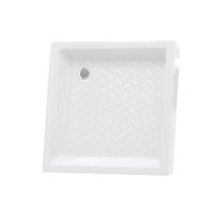 Душевой поддон RGW CER CR, 90х90х10 см, квадратный, керамический, низкий, цвет: графит, с антискользящим покрытием, с бортиком, литой, литьевой, для душа