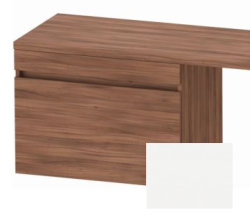 Тумба/шкафчик для консоли/столешницы Duravit DuraStyle под раковину 40х54,8х51,2 см, подвесная, ДСП, цвет: орех/белый матовый, 1 выдвижной ящик, прямоугольная