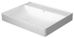 Раковина DURAVIT DuraSquare 60х47х14,5 см, накладная, прямоугольная, керамика DuraCeram, цвет белый, без отверстия под смеситель, без перелива