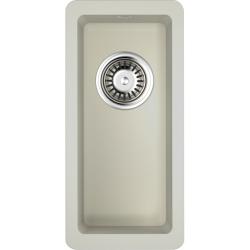 Мойка кухонная Omoikiri Kata 20-U-PA, 42х20 см, врезная, из искусственного гранита (Artgranit), прямоугольная, цвет пастила, без отверстия под смеситель, без крыла, слив-перелив, врезная под столещницу, для кухни