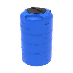Емкость пластиковая (бак) Экопром T 500 литров 10101.0500.601.000 для воды, дизельного топлива с крышкой (цвет-синий)