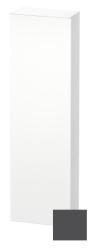 Пенал Duravit DuraStyle, 40x24x180 см, подвесной, (левый), с дверцей, с полкой, со стеклянными полками, цвет: графит/белый матовый, в ванную комнату